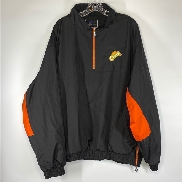 Crush Spell Out 90's Vintage Pull Over Jacket XXL - Picture 1 of 10